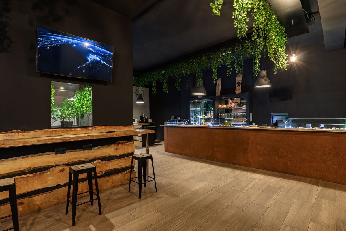 Vista interior del lounge del Nectar Club